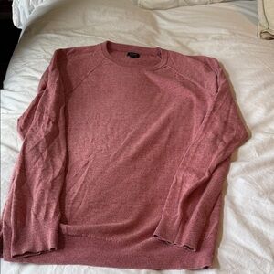 J. Crew Men's Crewneck Sweater in Dusty Rose